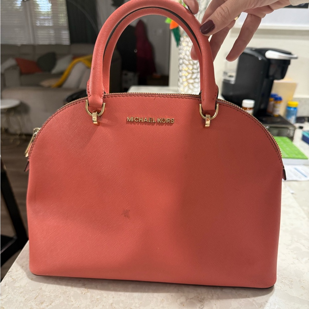 Michael Kors Pink Dome Satchel